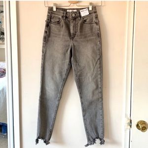 Topshop “Jamie” jeans, distressed grey